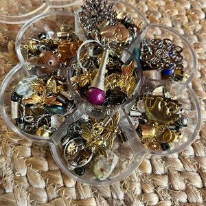 DIY Large Jewelry Craft Making Kit w/ Charms & Hildy & Joe 72” Chain |